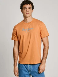 Pepe Jeans T-Shirt Eggo rauchblau/orange/weiß