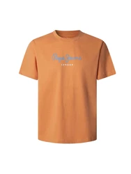 Pepe Jeans T-Shirt Eggo rauchblau/orange/weiß