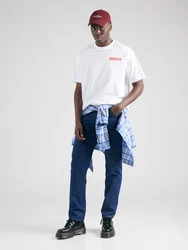 Calvin Klein Jeans T-Shirt hellrot/weiß