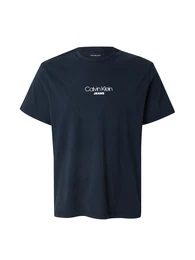 T-Shirt marine / wei