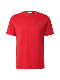 T-Shirt navy / rubinrot