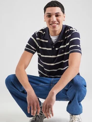 GANT Poloshirt (GOTS) dunkelblau/weiß