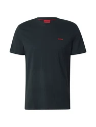 HUGO T-Shirt 'Dero' blutrot/schwarz