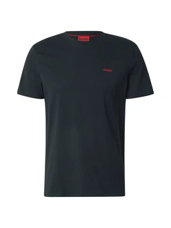 HUGO T-Shirt 'Dero' blutrot/schwarz HUGO T-Shirt 'Dero' blutrot/schwarz