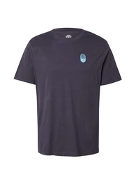 T-Shirt 'AMBITION' hellblau / dunkelgrau / wei