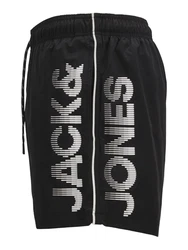 JACK & JONES Badeshorts JPSTMAUI greige/schwarz