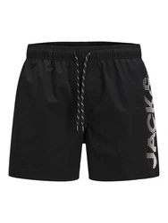 JACK & JONES Badeshorts JPSTMAUI greige/schwarz