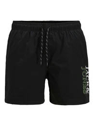 Badeshorts 'JPSTMaui' limette / schwarz / wei