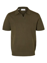 SELECTED HOMME Poloshirt/Pullover 'TELLER' oliv