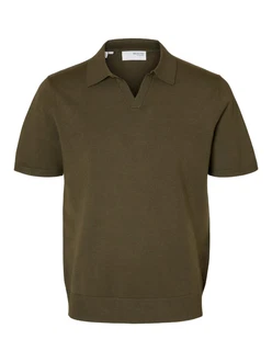 SELECTED HOMME Poloshirt/Pullover 'TELLER' oliv