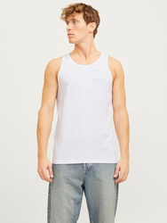 JACK & JONES Top 'JJONE' hellblau/weiß