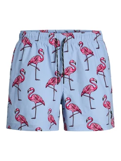 JACK & JONES Badeshorts JPSTMaui hellblau/pink/rosa/hellpink