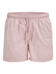 JACK & JONES Badeshorts JPSTNAXOS rosa/offwhite