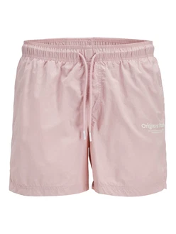 JACK & JONES Badeshorts JPSTNAXOS rosa/offwhite