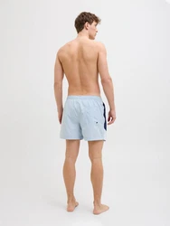 JACK & JONES Badeshorts JPSTMAUI marine/hellblau/weiß