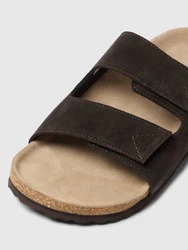 SELECTED HOMME Pantolette SLHBASTIAN dunkelbraun