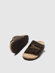 SELECTED HOMME Pantolette SLHBASTIAN dunkelbraun