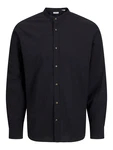 Jack & Jones Langarmhemd JJESUMMER BAND SHIRT LS SN schwarz