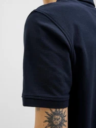 Jack & Jones Poloshirt JJEPAULOS POLO SS NOOS nachtblau/azur