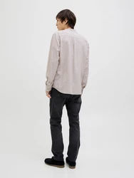 Jack & Jones Langarmhemd JJESUMMER BAND SHIRT LS SN ecru