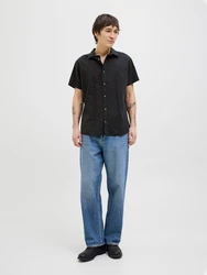 JACK & JONES Hemd 'JJESUMMER' schwarz