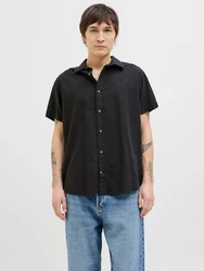 JACK & JONES Hemd 'JJESUMMER' schwarz