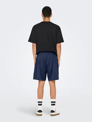 Only & Sons Shorts 'ONSDARREN' dunkelblau/weiß