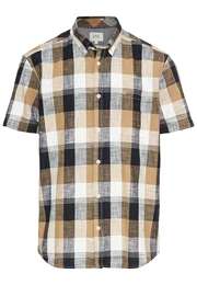 Hemd camel / schwarz / wei