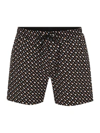 Badeshorts 'Manu New' umbra / schwarz / wei