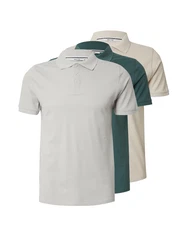 ABOUT YOU Polo/ Shirt 'Robin' (OCS) beige/grün/hellgrün