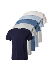 ABOUT YOU Shirt 'Peter' blau/dunkelblau/graumeliert