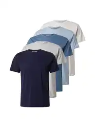 Shirts 'Peter' blau / dunkelblau / graumeliert