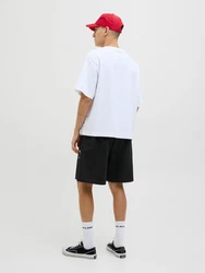 JACK & JONES Shorts schwarz/weiß