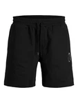 JACK & JONES Shorts schwarz/weiß