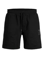 JACK & JONES Shorts schwarz/weiß
