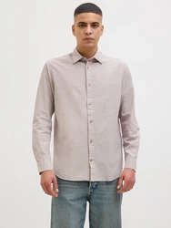 JACK & JONES Hemd 'JJESummer' greige