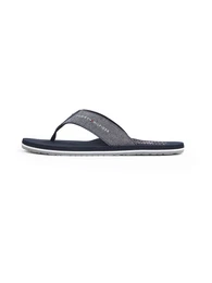 Zehentrenner navy / blaumeliert / wei