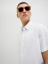 JACK & JONES Hemd 'JJESUMMER' weiß