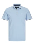 Jack & Jones T-Shirt JJEPaulos hellblau/schwarz/weiß