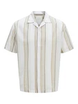 JACK & JONES Hemd 'JPRCCSUMMER' beige/dunkelbeige/weiß