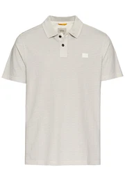 Poloshirt ecru / dunkelgrau