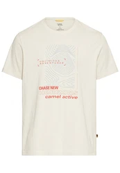 CAMEL ACTIVE T-Shirt beige/blau/orange
