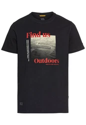 CAMEL ACTIVE T-Shirt nachtblau/dunkelgrau/rot/weiß