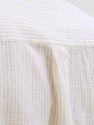 JACK & JONES Hemd 'JJESummer' beige/weiß