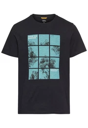 T-Shirt aqua / dunkelblau