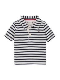 Poloshirt navy / wei