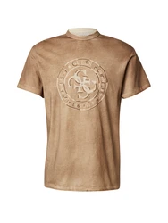 GUESS T-Shirt beige/braun/taupe