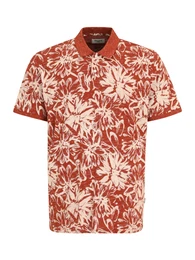 Plus Poloshirt 'JORSPLIT' nude / rostbraun