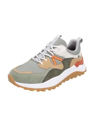 Sneaker grau / grn / khaki / orange