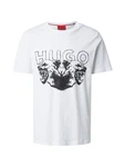 HUGO T-Shirt 'Durro' schwarz/weiß